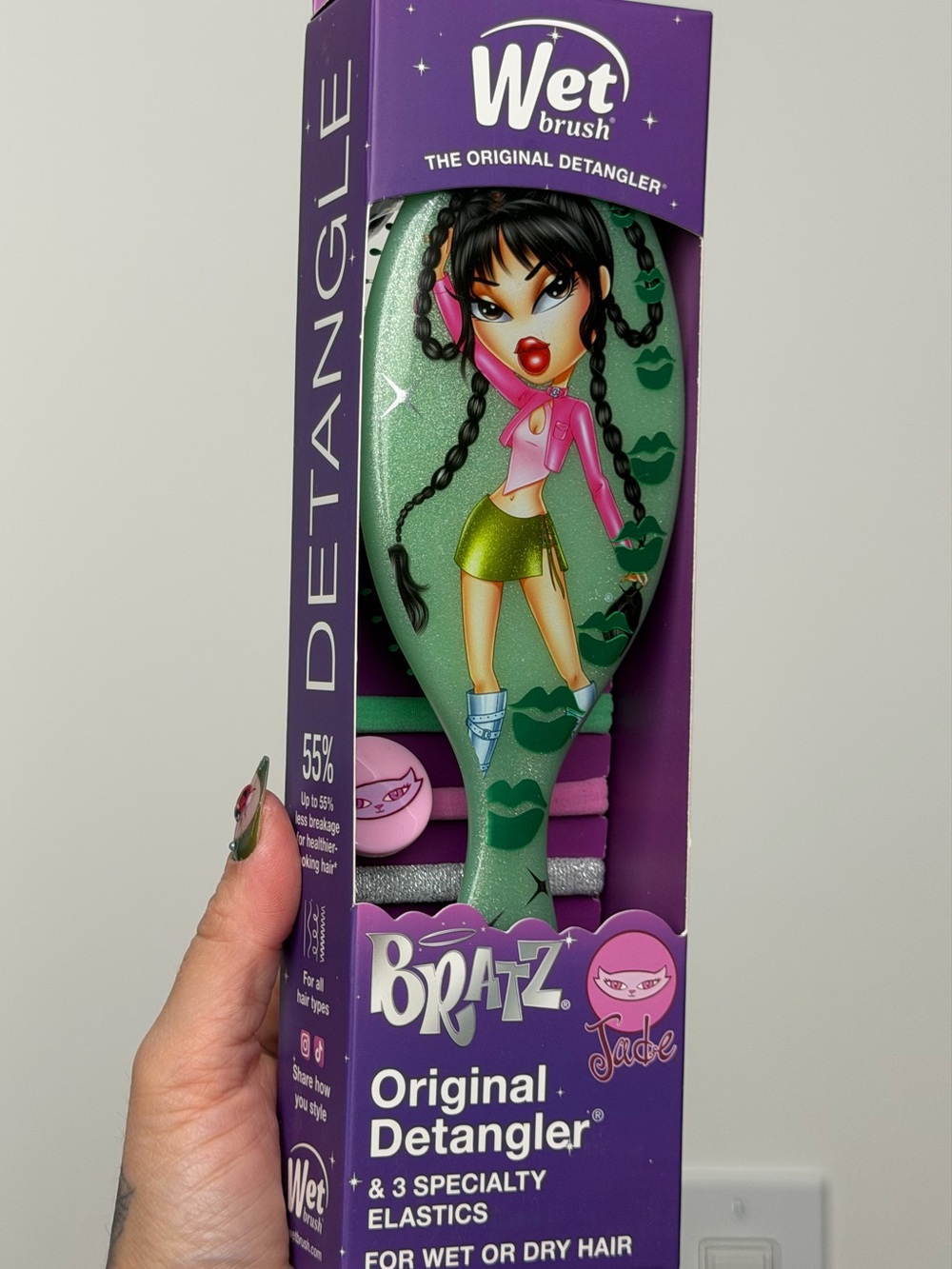 Wet Brush Bratz Jade Green Original Detangler